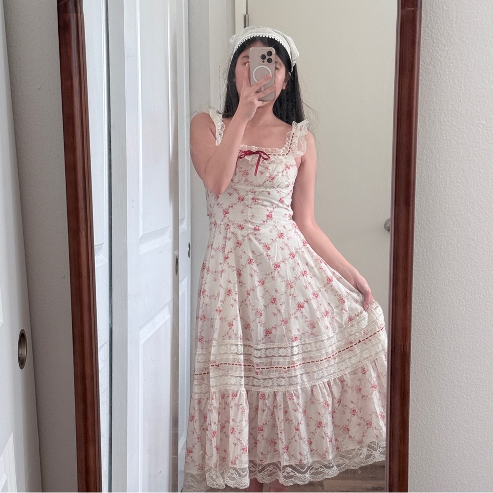 Red Garnet Corset Dress - size M